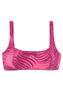 LASCANA ACTIVE, LASCANA ACTIVE Bustier-Bikini-Top »Coal«, im Mustermix aus Palmen und Streifen, LASCANA ACTIVE Bustier-Bikini-Top »Coal«, im Mustermix aus Palmen und Streifen