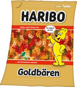 HARIBO, HARIBO Wohndecke »Haribo«, mit tollem Goldfarbenbären Motiv, Herding Wohndecke »Decke Haribo Goldfarbenbären«