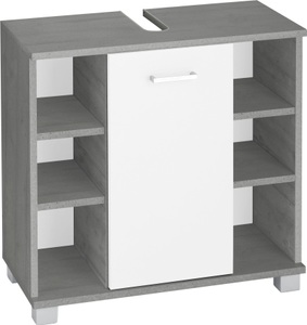 Schildmeyer, Schildmeyer Waschbeckenunterschrank »Mobes«, Schildmeyer Waschbeckenunterschrank »Mobes, Made in Germany«, Breite/Höhe: 65,1/62,4 cm, Badschrank mit Tür und Regalfächern