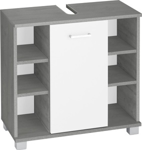 Schildmeyer, Schildmeyer Waschbeckenunterschrank »Mobes«, Schildmeyer Waschbeckenunterschrank »Mobes, Made in Germany«, Breite/Höhe: 65,1/62,4 cm, Badschrank mit Tür und Regalfächern