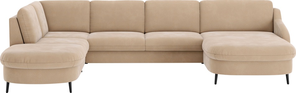 sit&more Wohnlandschaft »Soul U-Form«, wahlweise mit Bettfunktion und Bettkasten oder Schubkasten