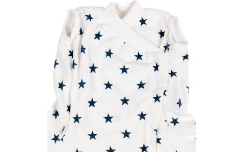 Zewi bébé-jou, ZEWI-FIX-Decke mit Gilet 90x200 cm navy Stars, ZEWI bébé-jou Babydecke »Decke«