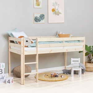 Hoppekids, Hoppekids Spielbett »ECO COMFORT«, Höhe 72cm, Farbe & Grösse & Matratze/Lattenrost wählbar, Hoppekids Spielbett »ECO COMFORT, Hochbett, in 2 Einzelbetten teilbar«, Höhe 72cm, Farbe & Grösse & Matratze
