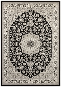 White Label, White Label - Teppich Orient Keshan - 160 x 230 cm, my home Teppich »Rhett« rechteckig 6 mm Höhe Samt, Orientalisches Design, Gekettelt