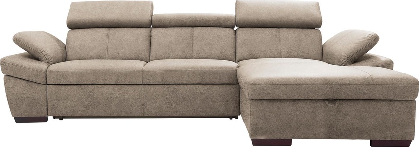 exxpo - sofa fashion, exxpo - sofa fashion Ecksofa, inklusive Kopfteil- und Armteilverstellung, wahlweise mit Bettfunktion, exxpo - sofa fashion Ecksofa »Salerno, Funktionssofa, Breite 280cm, hoher Sitzkomfort, L-Form« inkl. Kopf- und Armteilverstellung, wahlweise mit Bettfunktion