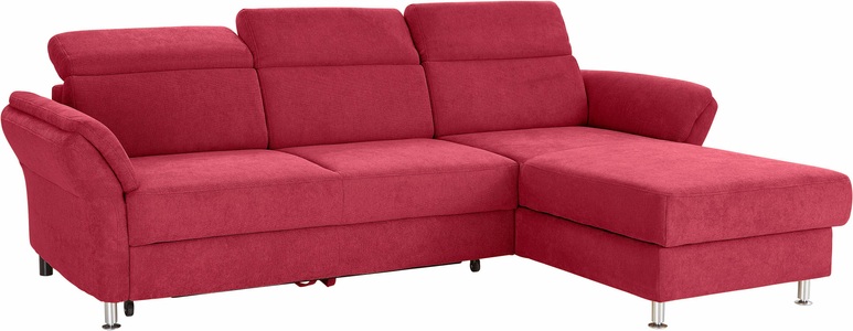 SIT&MORE, sit&more Ecksofa, sit&more Ecksofa »Avignon L-Form«, Kopfteilverstellung, wahlweise mit Bettfunktion und Bettkasten