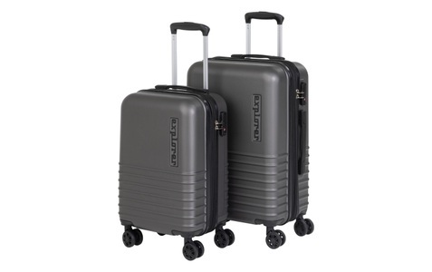 Koor, KOOR Reisekofferset Explorer 2-teilig, Anthrazit Reisekoffer, FS-STAR, Freizeit Reisen, FS-STAR Koffer Trolley 2er Set dunkelgrau, Produkte & Wohnen