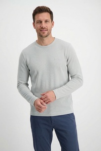 BOSS ORANGE - T-Shirt, langarm, für Herren, Silber, Größe L