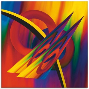 Artland Glasbild »Modern Bunt«