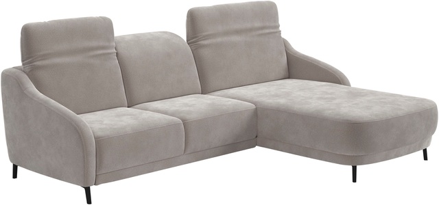 sit&more Ecksofa »Blues L-Form«, wahlweise mit Klapptisch und USB