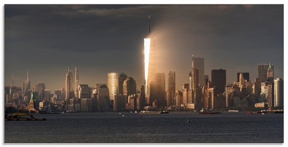 Artland, Artland Glasbild »New York Skyline I«, Artland Glasbild »New York Skyline I«, Amerika, (1 St.), in verschiedenen Grössen