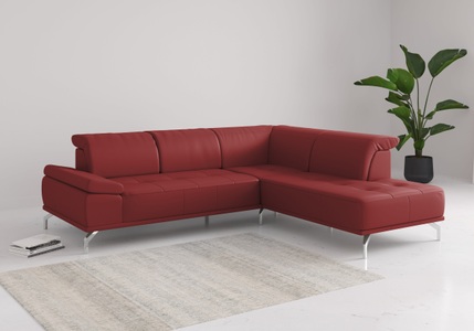 Places of Style Ecksofa »Caluna«, Inkl.Sitztiefenverstellung, wahlweise mit Kopf- und Armteilverstellung