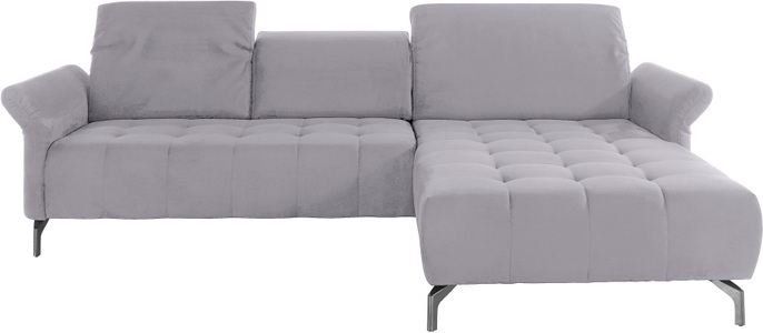 INOSIGN Ecksofa »Fresh«, Federkern, wahlweise mit Kopfteilverstellung, Armteilverstellung und mit motorischem Vorziehsitz, Bezug Olympia SOFT CELAN: leicht mit Wasser zu reinigen