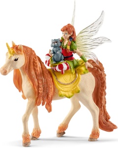 Schleich, Schleich® Spielfigur »bayala, Marween mit Glitzer-Einhorn (70567)«, Bayala Marween mit Glitzer-Einhorn, Spielfigur