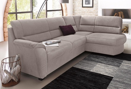 SIT&MORE, sit&more Ecksofa, sit&more Ecksofa »Pandora L-Form« wahlweise mit Bettfunktion und Bettkasten
