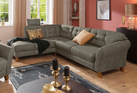 HOME AFFAIRE, Home affaire Ecksofa »Trondheim«, mit Federkern, Home affaire Ecksofa »Trondheim L-Form«, mit Federkern