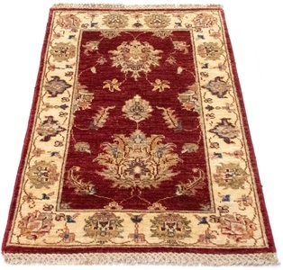 MorgenLand, morgenland Wollteppich »Ziegler Teppich handgeknüpft rot«, rechteckig, 6 mm Höhe, 