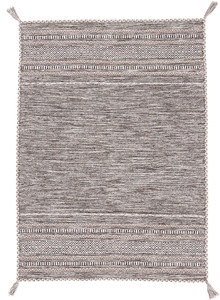 carpetfine, Wollteppich, »Kelim Azizi«, carpetfine, rechteckig, Höhe 5 mm, handgewebt, carpetfine Teppich »Kelim Azizi«, rechteckig, 5 mm Höhe, Baumwolle, Wendeteppich mit Fransen, Wohnzimmer