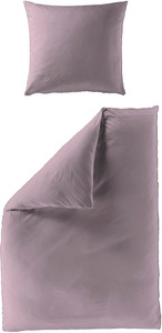 BIERBAUM Bettwäsche »Elegant uni«, (3 tlg.), Mako-Satin, 100 % Baumwolle, Uni, pflegeleicht
