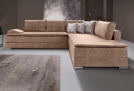INOSIGN, INOSIGN Ecksofa, mit Bettfunktion 180 cm, Dauerschlaffunktion, 