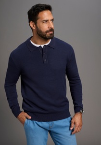 Man's World Polokragenpullover »Neue Kollektion !« mit Knopfleiste