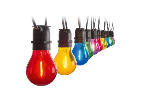 STT, STT LED Lichterkette Transparent, Lichterkette Vintage bunt S