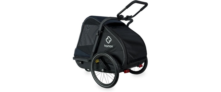 Hamax, hamax Hundeanhänger Pluto L navy blue/black, Hamax Fahrradhundeanhänger »Dog Trailer Pluto L für Hunde bis 45 kg«