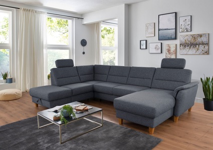 Home affaire Wohnlandschaft »Palmera«, Federkern, wahlweise mit Bettfunktion und mit/ohne Stauraum