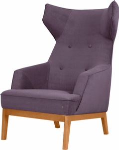 Tom Tailor, TOM TAILOR Ohrensessel »COZY«, im Retrolook, mit Kedernaht und Knöpfung, Füsse Buche natur, TOM TAILOR HOME Ohrensessel »COZY«, im Retrolook, mit Kedernaht und Knöpfung, Füsse Buche natur