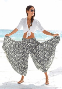 Lascana, LASCANA Hosenrock, LASCANA Hosenrock, mit Alloverdruck, Culotte, extraweites Bein