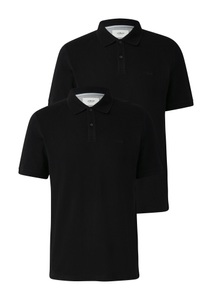 s.Oliver Poloshirt, (Packung, 2 tlg.), mit Logo Stickerei