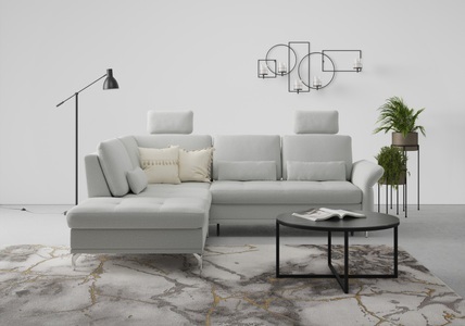INOSIGN, INOSIGN Ecksofa »Palm Beach«, Federkern, mit Sitztiefenverstellung, wahlweise mit Bettfunktion, Bettkasten und Armteilverstellung, INOSIGN Ecksofa »Palm Beach L-Form«, Federkern, mit Sitztiefenverstellung, wahlweise mit Bettfunktion