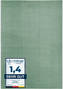 Andiamo Teppich »Arezzo«, rechteckig, 16 mm Höhe, Uni Farben, weicher Flor, waschbar, ideal im Wohnzimmer & Schlafzimmer