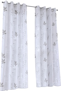 Kutti, Kutti Vorhang »Dandelion«, (1 St.), bedruckt, Ösenaufhängung, Kutti Vorhang »Dandelion«, (1 St.), Gardine halbtransparent, Ausbrenner, Baumwolle-Polyester, bedruckt