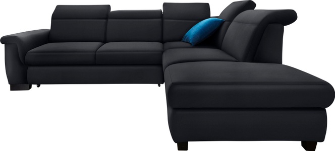 DOMO collection, DOMO collection Ecksofa, DOMO collection Ecksofa »Sully L-Form«, wahlweise mit Bettfunktion und Kopf- bzw. Rückenverstellung