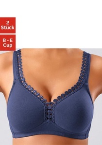 PETITE FLEUR, PETITE FLEUR Soft-BH, petite fleur Soft-BH, ohne Bügel, mit dekorativer Zierkante