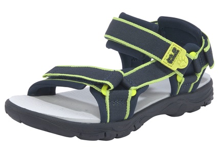 Jack Wolfskin, Jack Wolfskin Outdoor-Sandale Kinder Seven Seas 3 Kids 35 blau blue / lime, Jack Wolfskin Kinder Seven Seas 3 Sandale