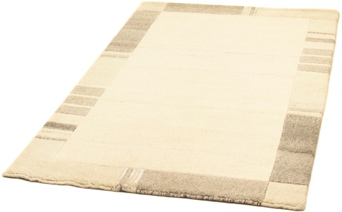 MorgenLand, morgenland Wollteppich »Nepal Teppich handgeknüpft beige«, rechteckig, 18 mm Höhe, morgenland Wollteppich »Nepal - 156 x 91 cm - beige«, rechteckig, 18 mm Höhe, Wohnzimmer, Handgeknüpft, Einzelstück mit Zertifikat
