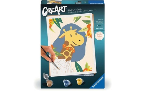 Ravensburger, CreArt - Hello Giraffe, Malen, Ravensburger Malen nach Zahlen »CreArt ? Hello Giraffe«