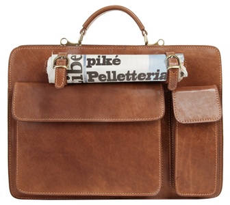 PIKÉ, Piké Aktentasche, Piké Aktentasche, echt Leder, Made in Italy