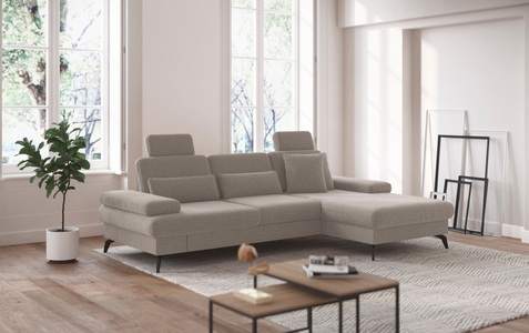 sit&more Ecksofa »Morris L-Form inkl. Sitztiefenverstellung«, wahlweise mit Bettfunktion, Bettkasten und Armteilverstellung