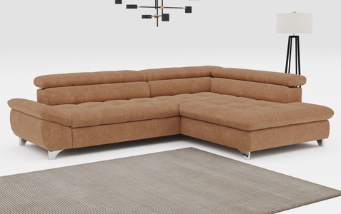 COTTA Ecksofa »Gemini L-Form«, mit Kopfteilverstellung, wahlweise mit Bettfunktion