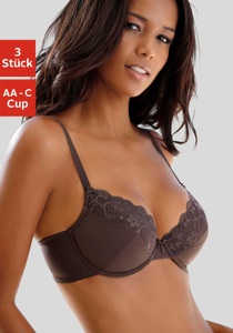 PETITE FLEUR, PETITE FLEUR Push-up-BH, petite fleur Push-up-BH, mit Bügel im attraktiven Multipack, Dessous