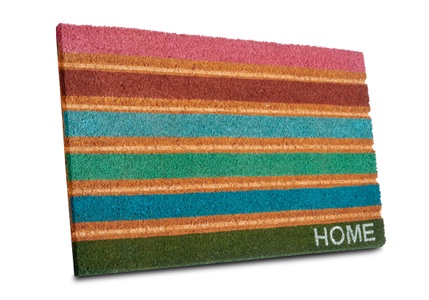 Hanse Home, HANSE Home Fussmatte »Mix Mats Kokos Colorful Stripes«, rechteckig, Kokos, Schmutzfangmatte, Outdoor, Rutschfest, Innen, Kokosmatte, Bunt, Hanse Home Fussmatte Colorful Stripes 45 x 75 cm