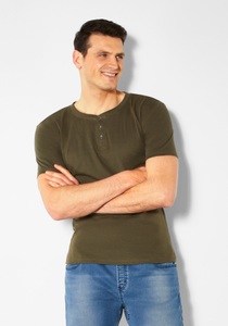 H.I.S T-Shirt, mit aufwendiger Knopfleiste