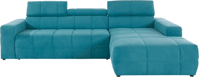 DOMO collection, DOMO collection Ecksofa, DOMO collection Ecksofa »Brandon grosse Ausführung B/T/H: 289/177/80 cm, auch in Leder und Cord«, mit Kopfteilverstellung, wahlweise Sitztiefenverstellung, L-Form