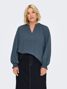 ONLY CARMAKOMA Shirtbluse »CARMETTA LIFE V-NECK TOP WVN NOOS«