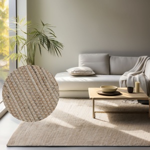Hanse Home, HANSE Home Teppich »Dhaka«, rechteckig, Handgewebt, Jute, Wolle, Natur, Wohnzimmer, Flur, Klassisch, Boho, HANSE Home Teppich »Dhaka Juteteppich«, rechteckig, 5 mm Höhe, Läufer, handgewebt, Jute, Wolle, Natur, Wohnzimmer, Flur, Klassisch