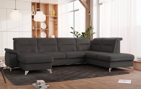 SCHÖNER WOHNEN LAMINAT, SCHÖNER WOHNEN LAMINAT Wohnlandschaft, wahlweise mit motorischer Relaxfunktion, sit&more Wohnlandschaft »Astoria U-Form«, wahlweise mit motorischer Relaxfunktion
