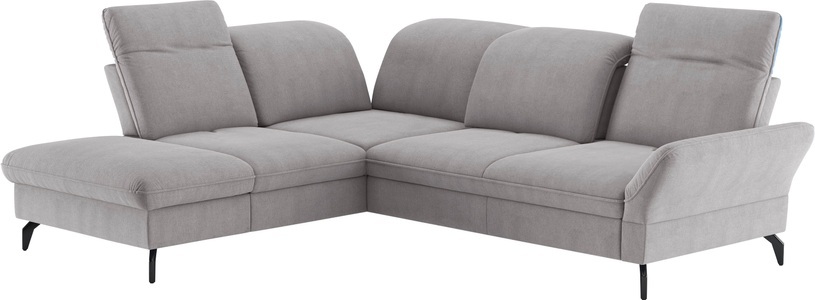 SIT&MORE, sit&more Ecksofa »Leandro L-Form«, Wahlweise mit Bett-, Kopfteil - und Armlehnfunktion, sowie Stauraum